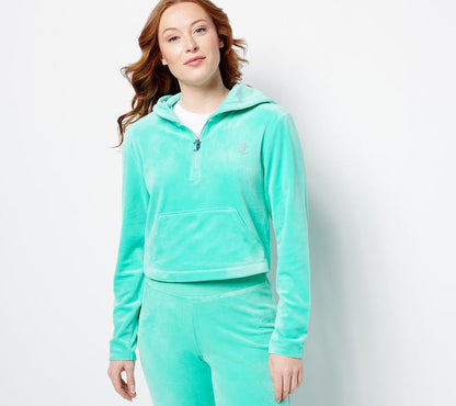 Indulge in Comfort with the Juicy Couture Luxe Velour Pullover Hoodie