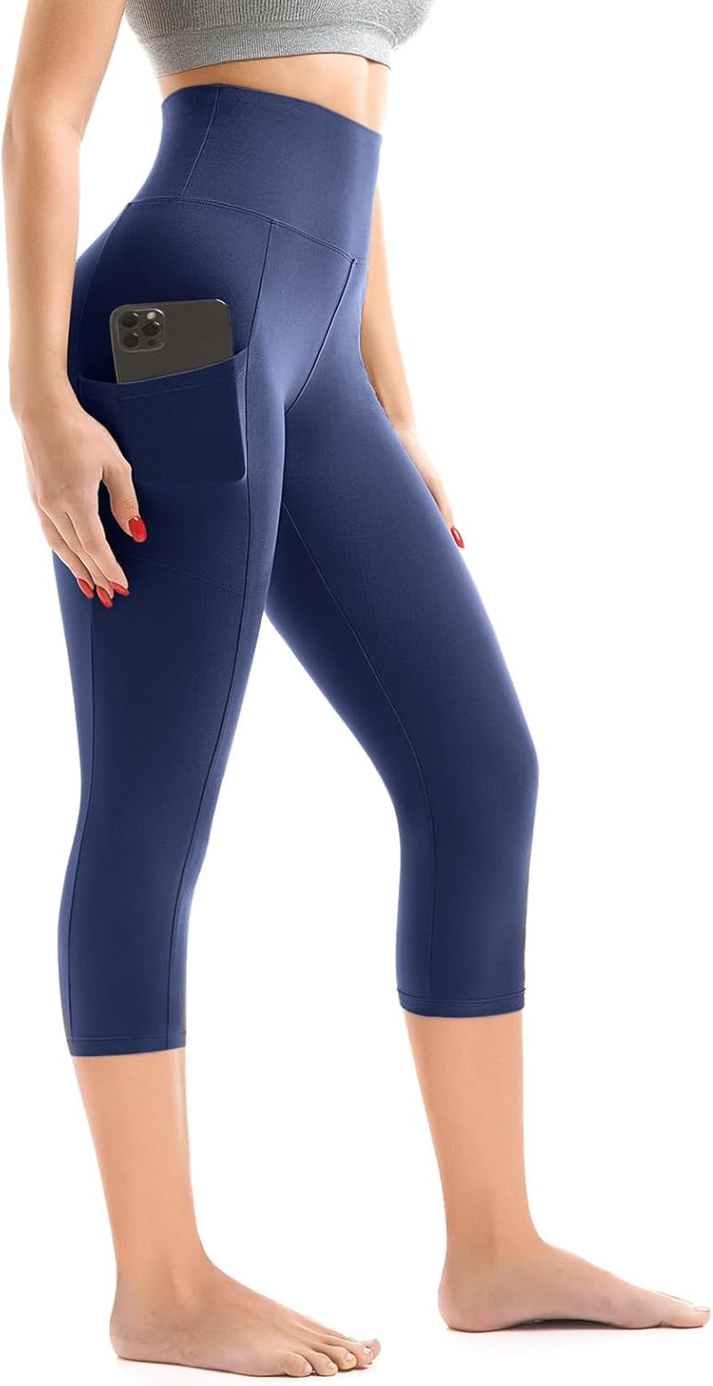 Flex & Grace MotionFlow Pocket Leggings | High-Waisted Gym & Yoga Leggings