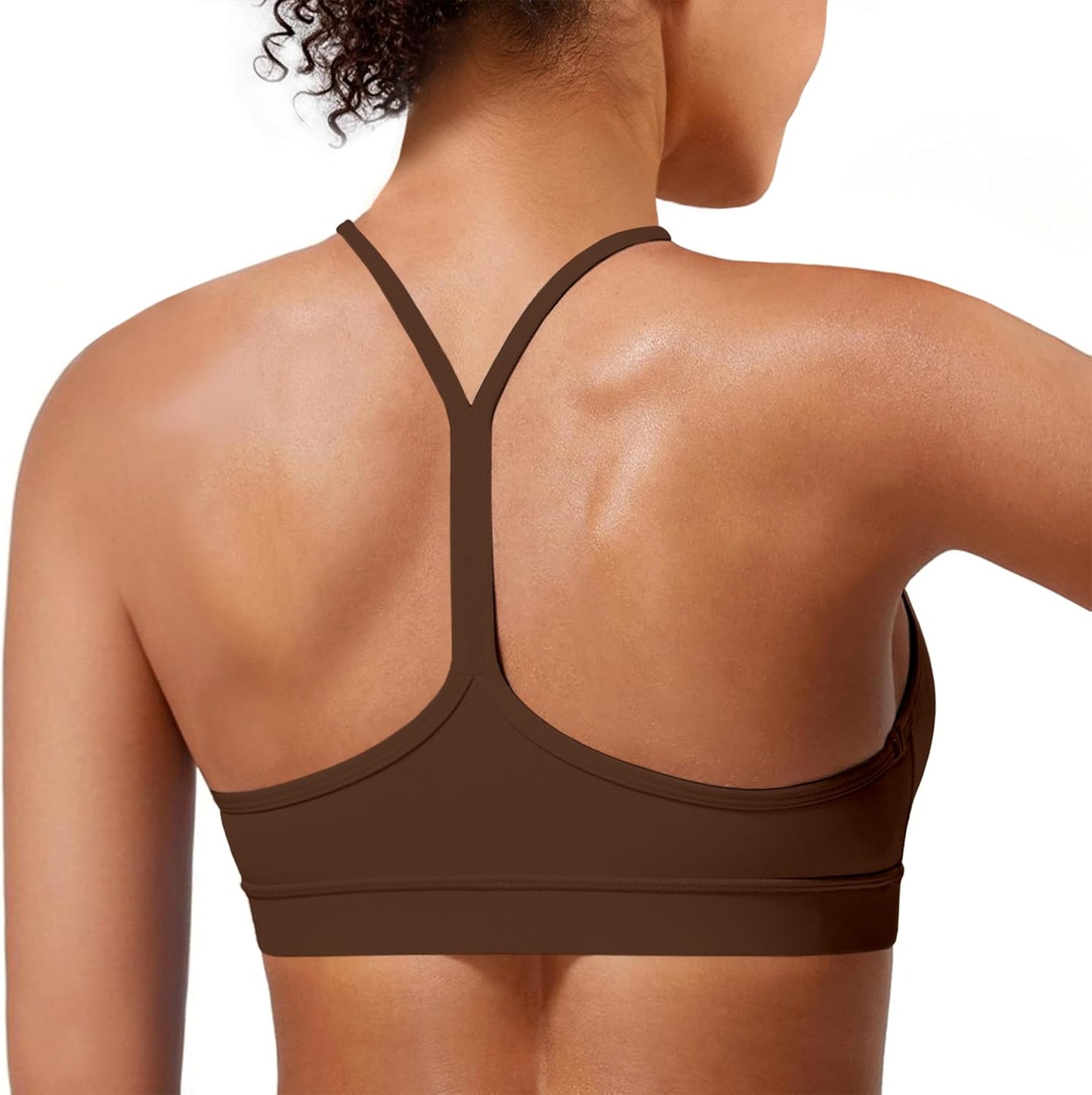 Flex & Grace Y-Back Yoga Sports Bra – Lightweight Low-Impact Support