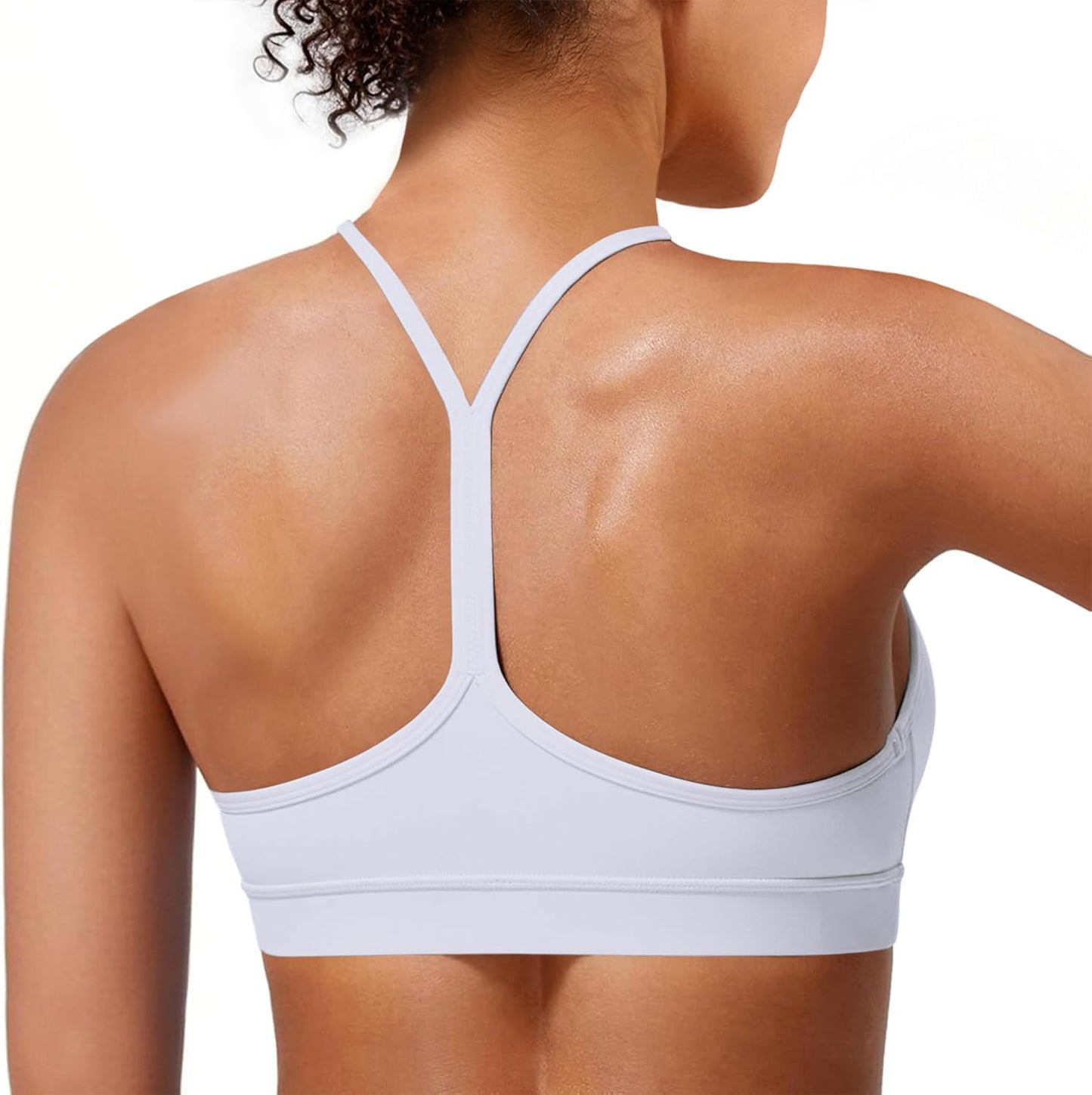 Flex & Grace Y-Back Yoga Sports Bra – Lightweight Low-Impact Support