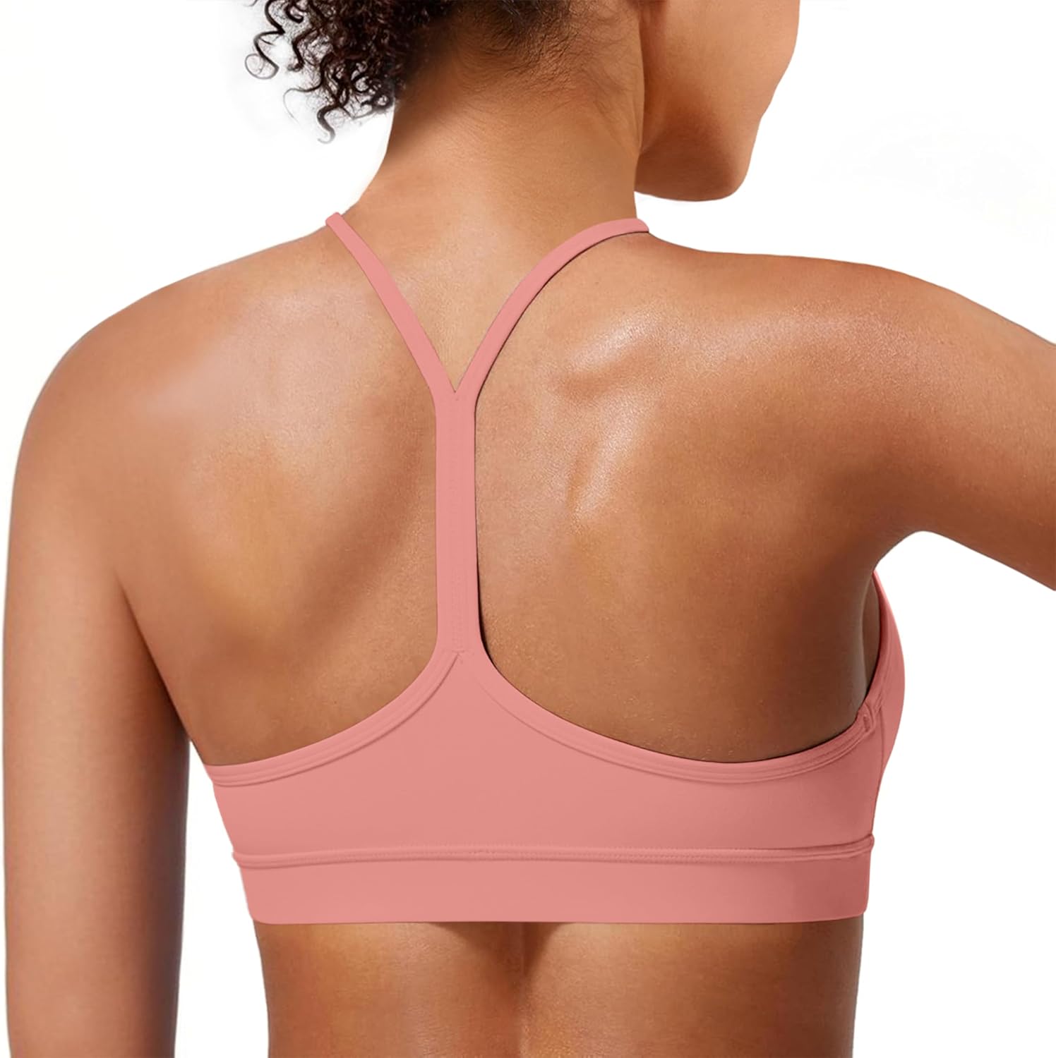 Flex & Grace Y-Back Yoga Sports Bra – Lightweight Low-Impact Support