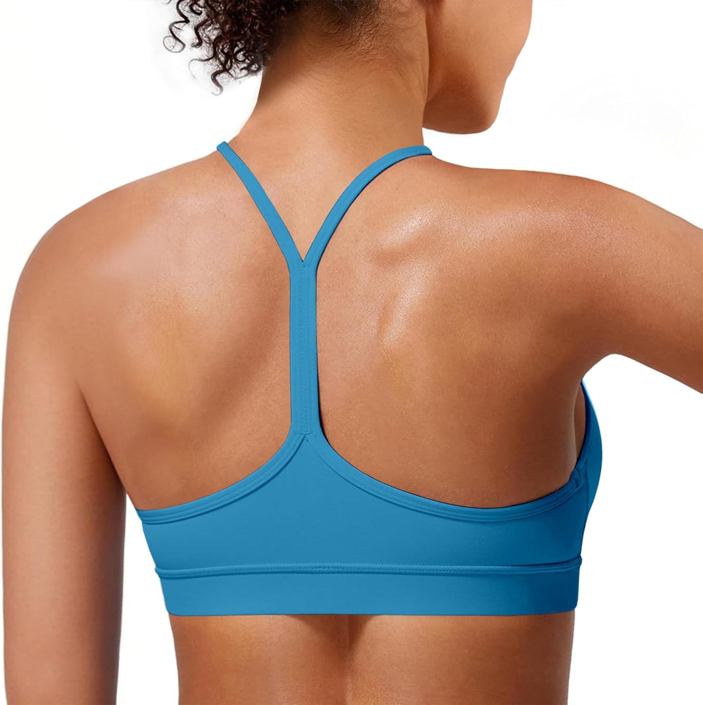 Flex & Grace Y-Back Yoga Sports Bra – Lightweight Low-Impact Support