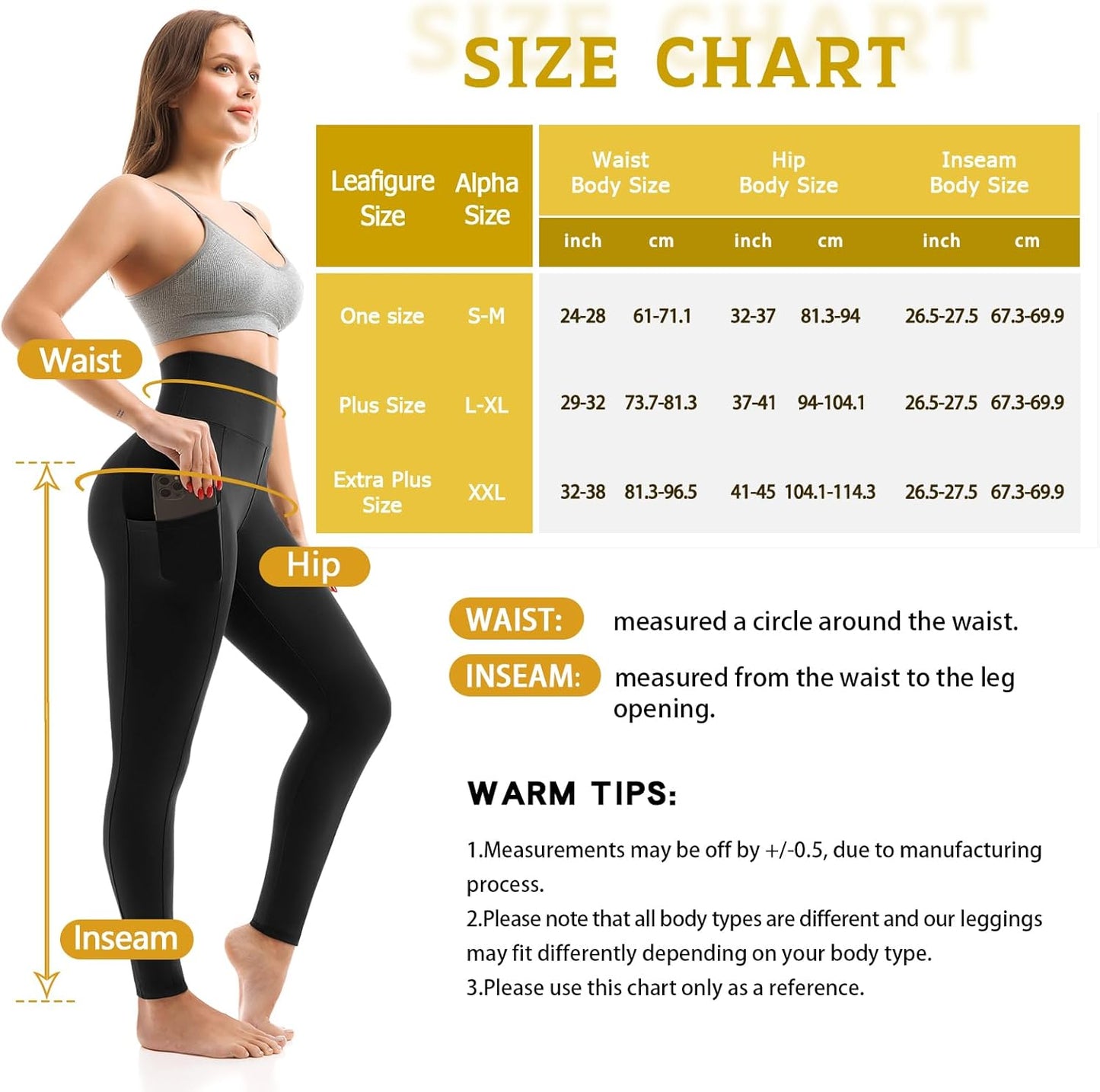 Flex & Grace MotionFlow Pocket Leggings | High-Waisted Gym & Yoga Leggings