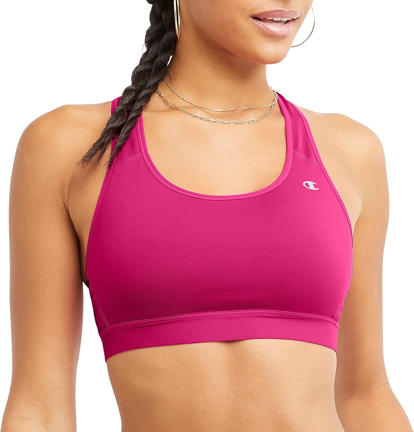 Flex & Grace SculptFit High-Impact Sports Bra – Moisture-Wicking Racerback