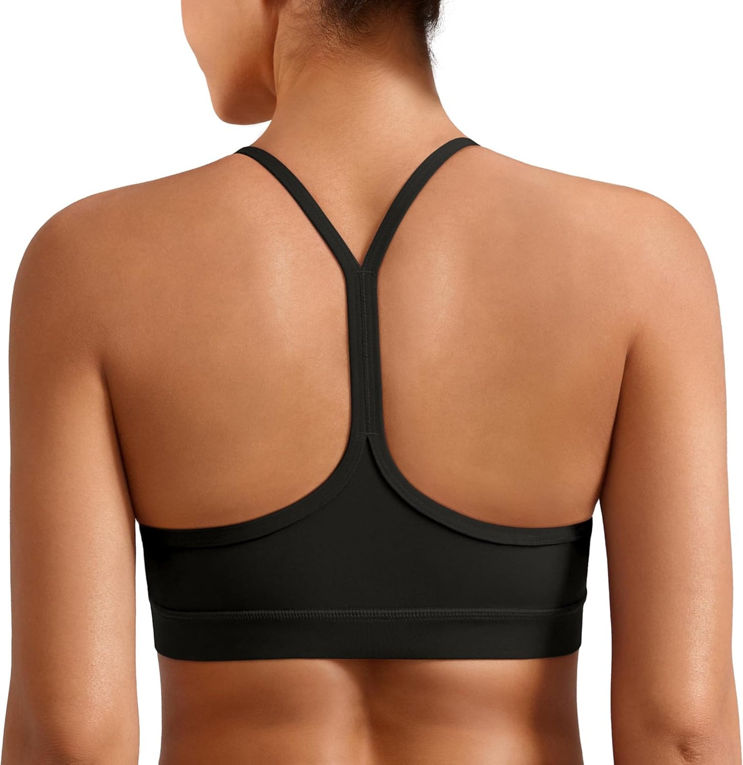 Flex & Grace Y-Back Yoga Sports Bra – Lightweight Low-Impact Support