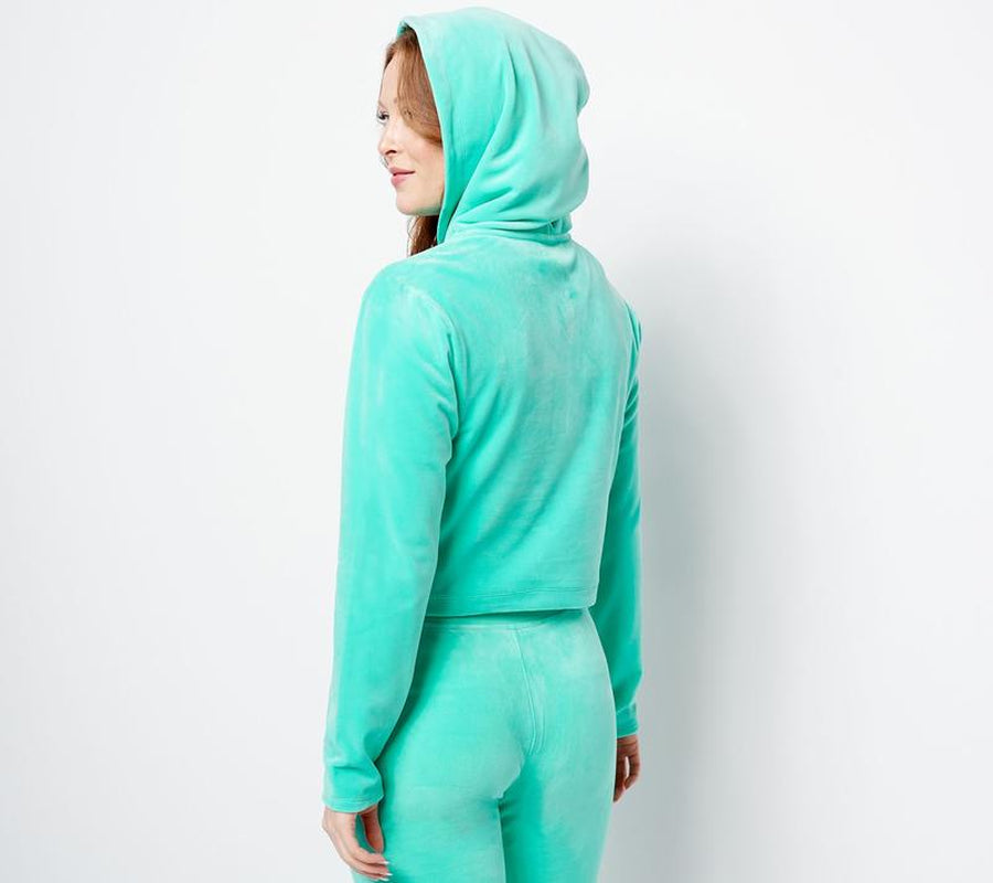 Indulge in Comfort with the Juicy Couture Luxe Velour Pullover Hoodie